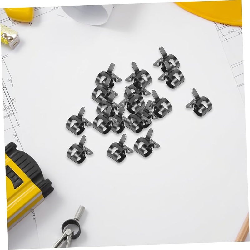 Balacoo 50 Pcs Heavy Duty Manganese Spring Hose Clamps For Water Line Leak Resistant Connection - Image 3